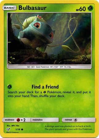 Detective Pikachu - 01/18 - Bulbasaur - Holo