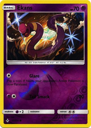 Unbroken Bonds - 062/214 - Ekans - Reverse Holo