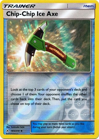 Unbroken Bonds - 165/214 - Chip-Chip Ice Axe - Reverse Holo