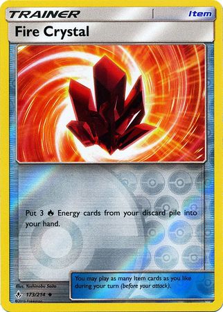Unbroken Bonds - 173/214 - Fire Crystal - Reverse Holo