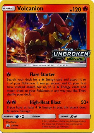 Black Star Promos - SM179 - Volcanion - Pre-Release Holo