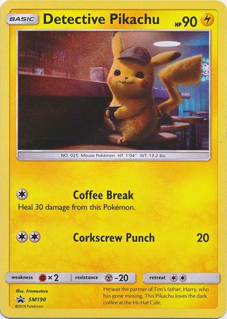 Black Star Promos - SM190 - Detective Pikachu - Holo