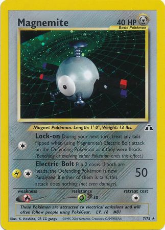 Neo Discovery - 007/075 - Magnemite - Holo