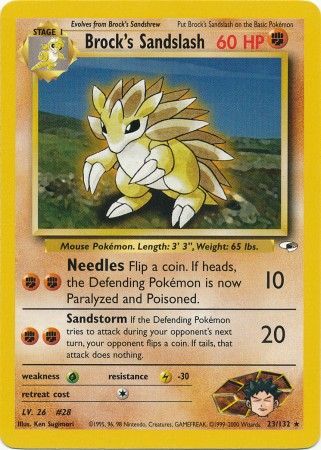 Gym Heroes - 023/132 - Brock's Sandslash