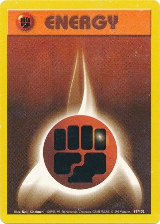 Base Set - 097/102 - Fighting Energy