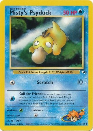 Gym Heroes - 054/132 - Misty's Psyduck