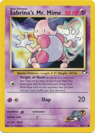 Gym Heroes - 094/132 - Sabrina's Mr. Mime