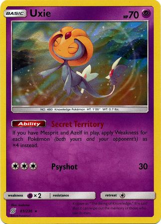 Unified Minds - 083/236 - Uxie - Holo