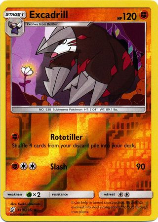 Unified Minds - 119/236 - Excadrill - Reverse Holo
