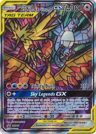 Black Star Promos - SM210 - Moltres & Zapdos & Articuno GX (Tag Team) (Sealed)