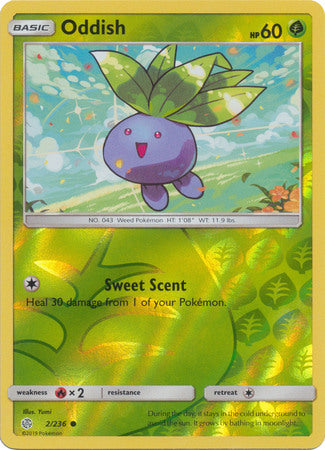 Cosmic Eclipse - 002/236 - Oddish - Reverse Holo