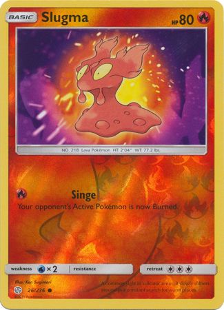 Cosmic Eclipse - 026/236 - Slugma - Reverse Holo