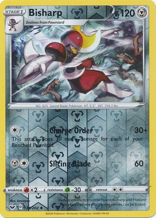 Sword & Shield - 134/202 - Bisharp - Reverse Holo