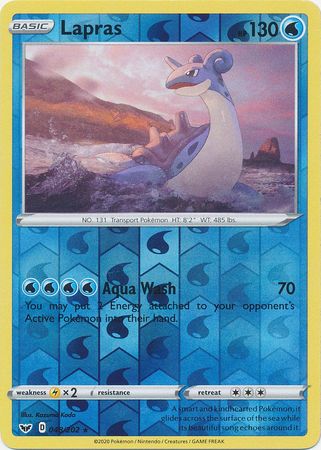 Sword & Shield - 048/202 - Lapras - Reverse Holo
