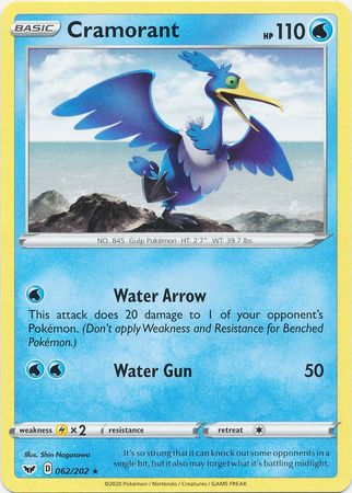 Sword & Shield - 062/202 - Cramorant