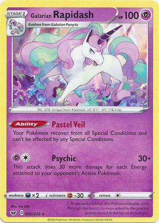 Sword & Shield - 082/202 - Galarian Rapidash