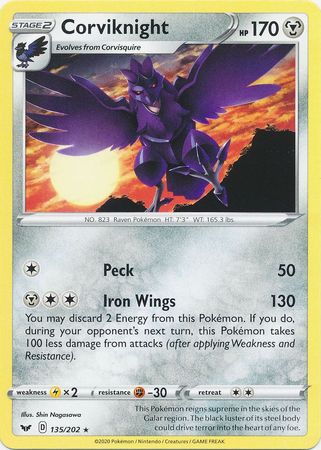 Sword & Shield - 135/202 - Corviknight