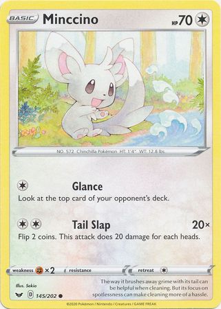 Sword & Shield - 145/202 - Minccino