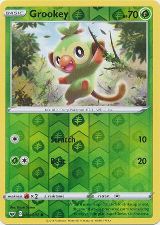 Sword & Shield - 011/202 - Grookey - Reverse Holo