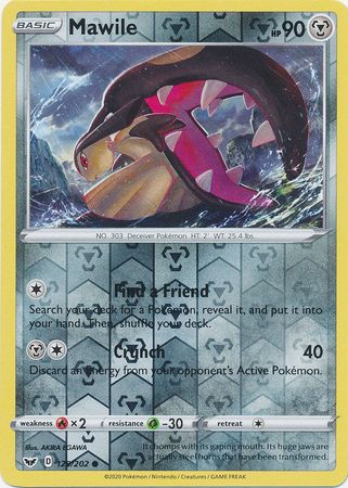 Sword & Shield - 129/202 - Mawile - Reverse Holo