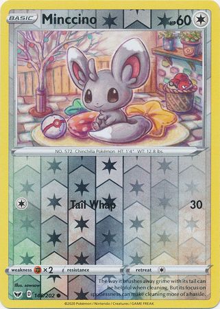 Sword & Shield - 146/202 - Minccino - Reverse Holo