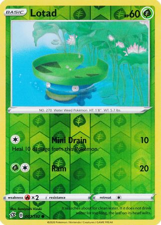 Rebel Clash - 007/192 - Lotad - Reverse Holo