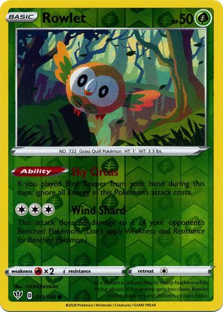 Darkness Ablaze - 011/189 - Rowlet - Reverse Holo
