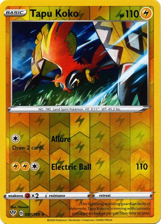 Darkness Ablaze - 061/189 - Tapu Koko - Reverse Holo
