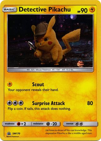 Black Star Promos - SM170 - Detective Pikachu - Holo