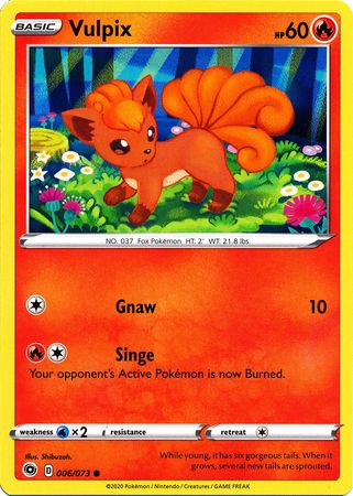 Champion's Path - 006/073 - Vulpix