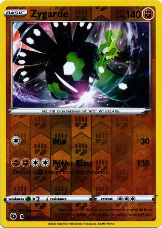 Champion's Path - 028/073 - Zygarde - Reverse Holo
