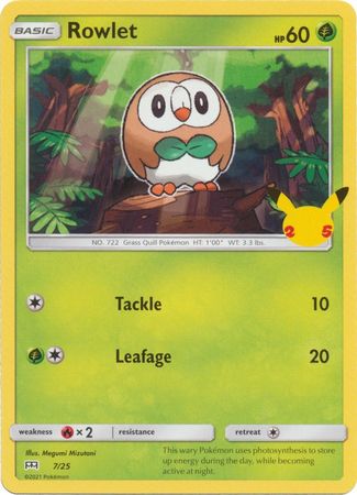 McDonald's 25th Anniversary - 07/25 - Rowlet