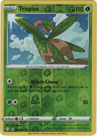 Shining Fates - 005/072 - Tropius - Reverse Holo