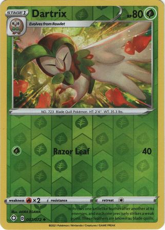 Shining Fates - 007/072 - Dartrix - Reverse Holo