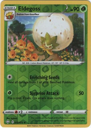 Shining Fates - 015/072 - Eldegoss - Reverse Holo
