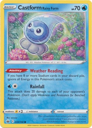 Chilling Reign - 033/198 - Castform (Rainy Form)