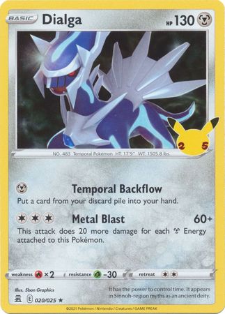 Celebrations - 20/25 - Dialga - Holo