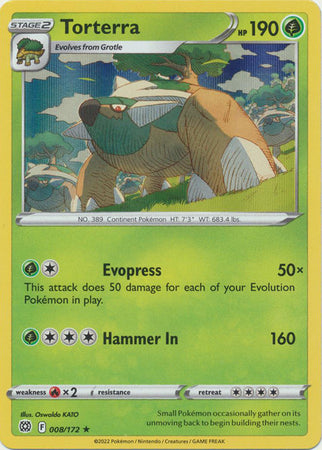 Brilliant Stars - 008/172 - Torterra - Holo