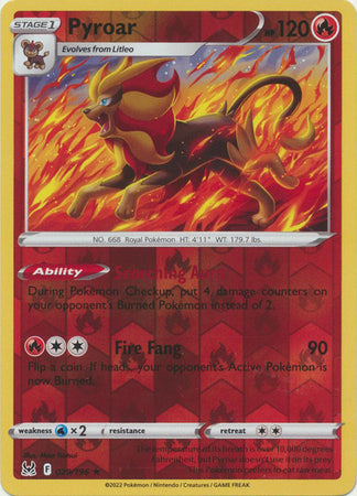 Lost Origin - 029/196 - Pyroar - Reverse Holo
