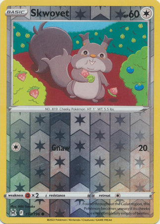 Lost Origin - 150/196 - Skwovet - Reverse Holo