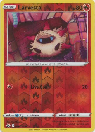 Crown Zenith - 024/159 - Larvesta - Reverse Holo