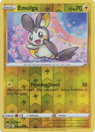 Crown Zenith - 047/159 - Emolga - Reverse Holo
