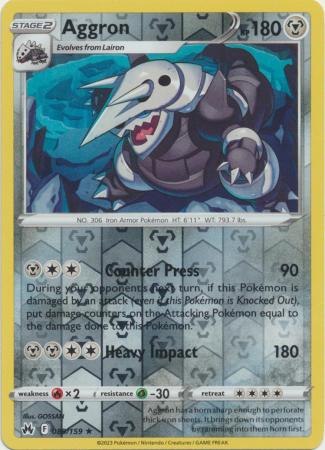 Crown Zenith - 089/159 - Aggron - Reverse Holo