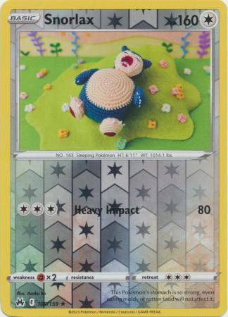 Crown Zenith - 109/159 - Snorlax - Reverse Holo