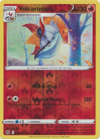 Crown Zenith - 025/159 - Volcarona - Reverse Holo