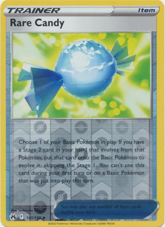 Crown Zenith - 141/159 - Rare Candy - Reverse Holo