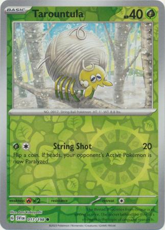 Scarlet & Violet - 017/198 - Tarountula - Reverse Holo