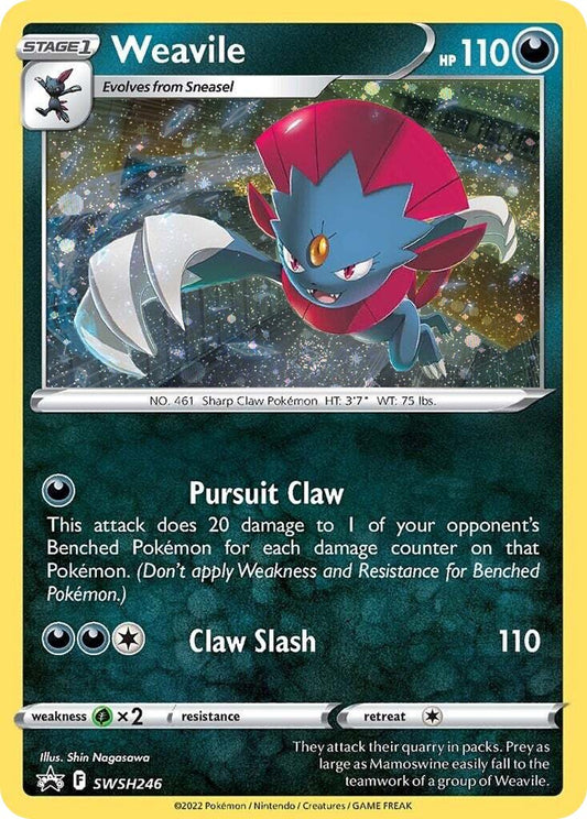 Black Star Promos - SWSH246 - Weavile - Holo