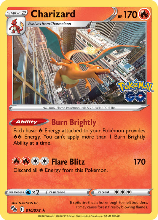Pokémon GO - 010/078 - Charizard - Holo
