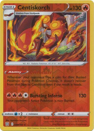 Battle Styles - 030/163 - Centiskorch - Reverse Holo